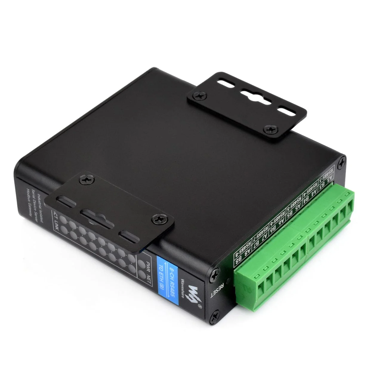 8-Channel RS485 to RJ45 Ethernet Serial Server (PoE Option) - Image 2