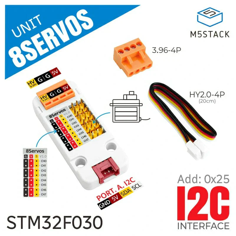 8-Channel Servo Driver Unit (STM32F030) - Image 2