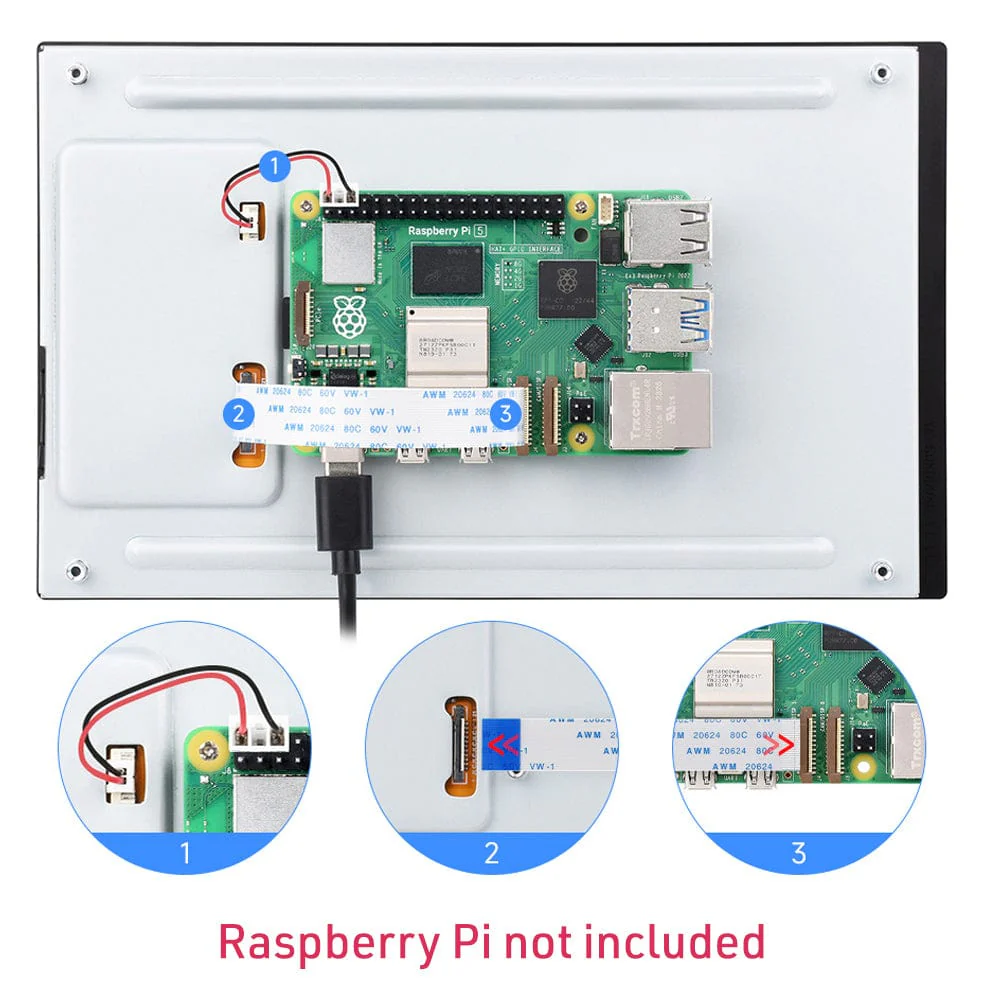 8" DSI Capacitive IPS 10-Point Touch Display for Raspberry Pi (800x1280) - Image 5