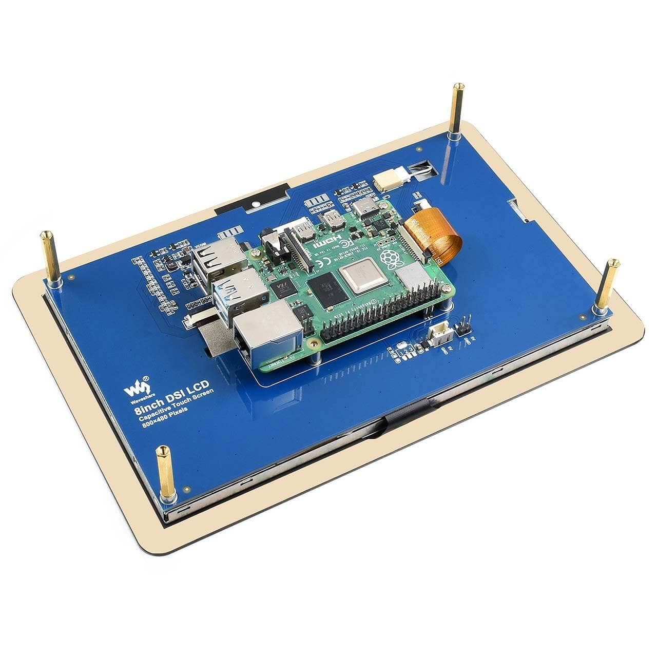 8" DSI Capacitive Touch Display for Raspberry Pi (800x480) [Discontinued] - Image 2