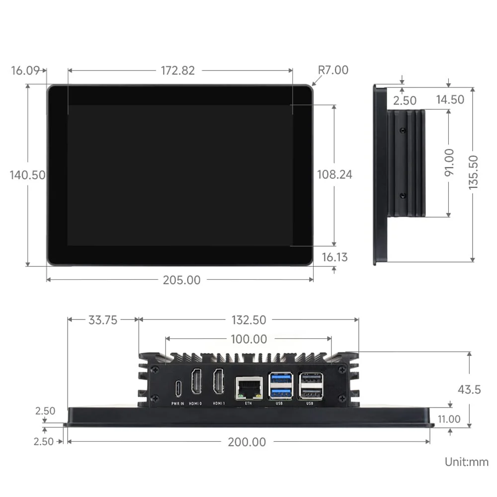 8" IPS Display + Aluminium Enclosure for Raspberry Pi - Image 13
