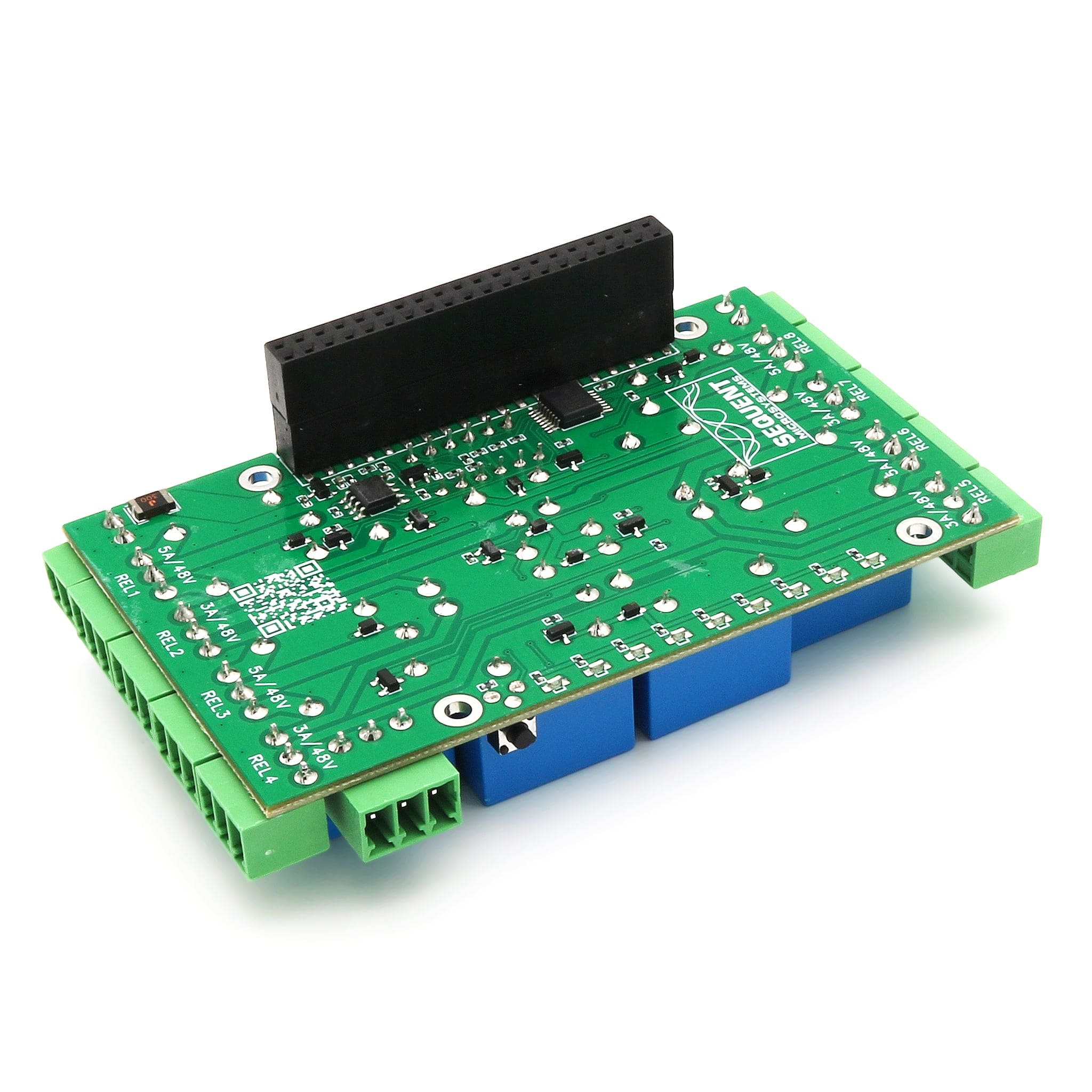 8 Relays 4A/120V 8-Layer Stackable HAT for Raspberry Pi (v6.0) - Image 3