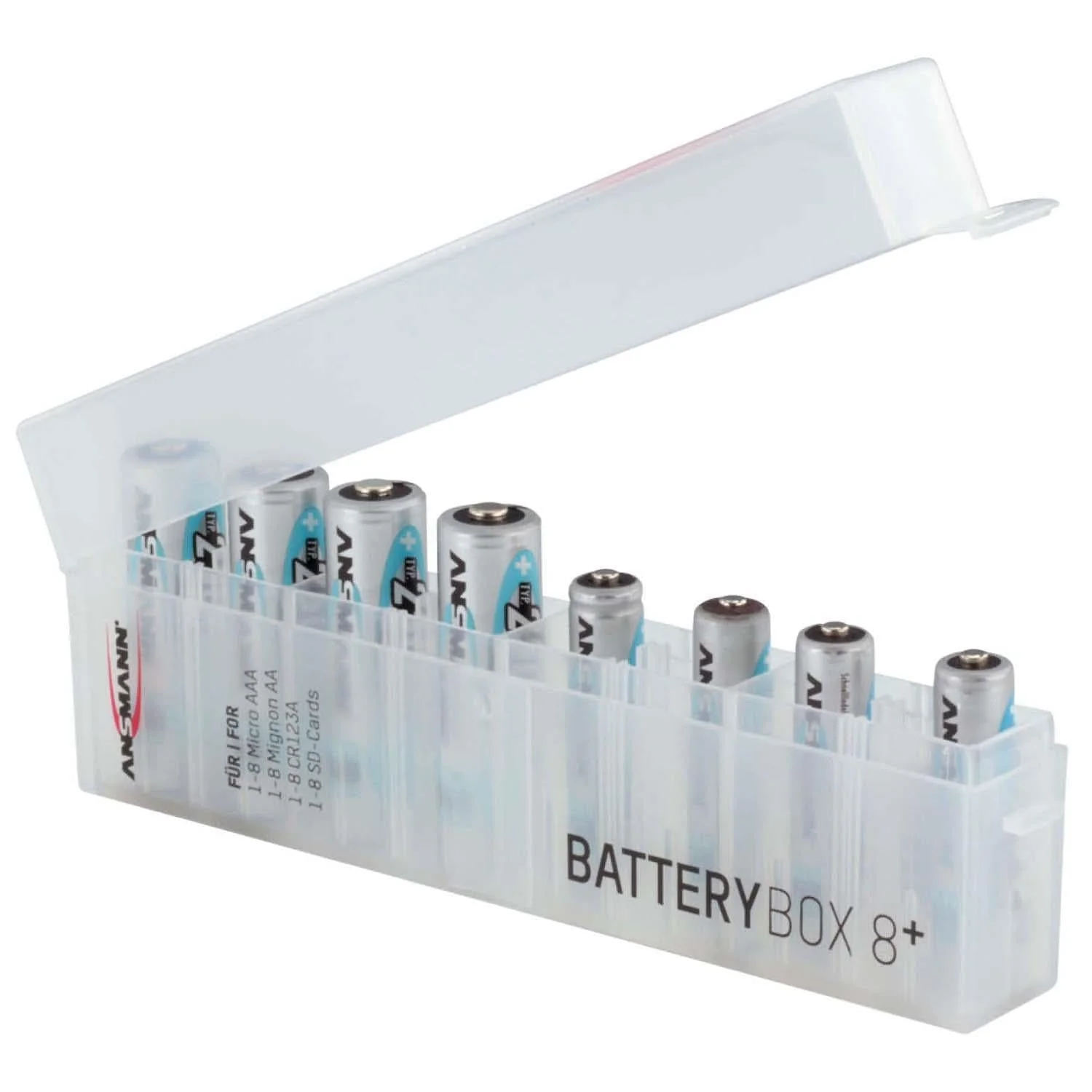 8-Slot Storage Box for AA/AAA Batteries - Image 2