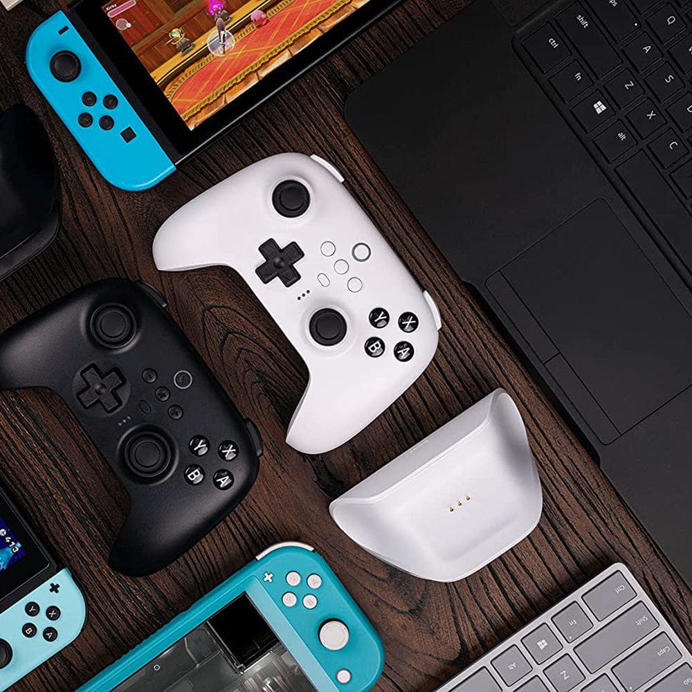 8BitDo Ultimate Bluetooth & 2.4G Controller with Charging Dock - White - Image 10