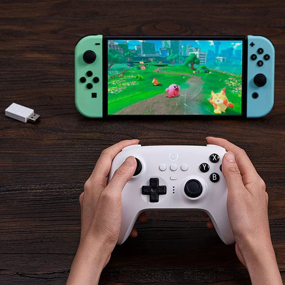 8BitDo Ultimate Bluetooth & 2.4G Controller with Charging Dock - White - Image 9