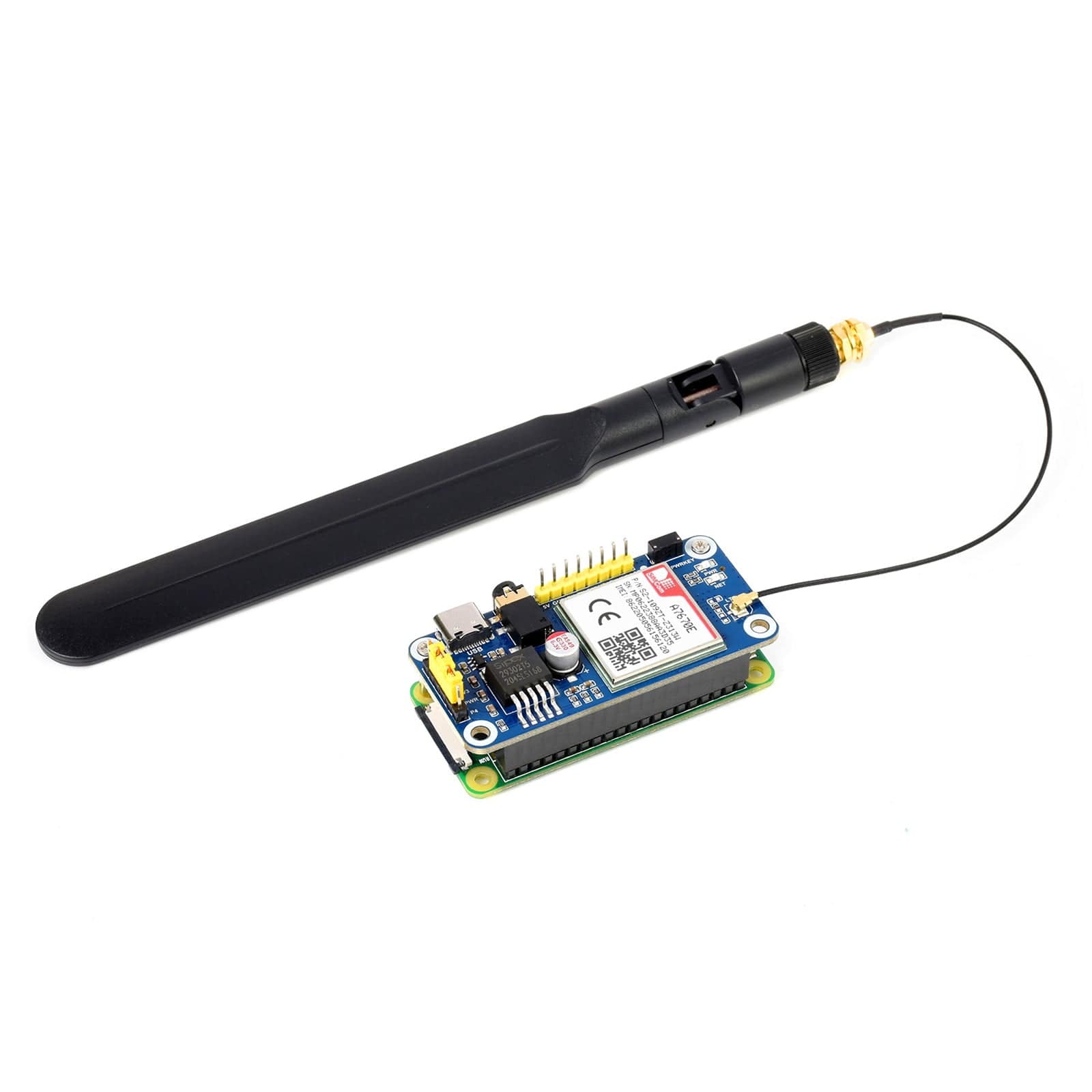 A7670E LTE Cat-1 HAT for Raspberry Pi (2G/GSM/GPRS) - Image 5