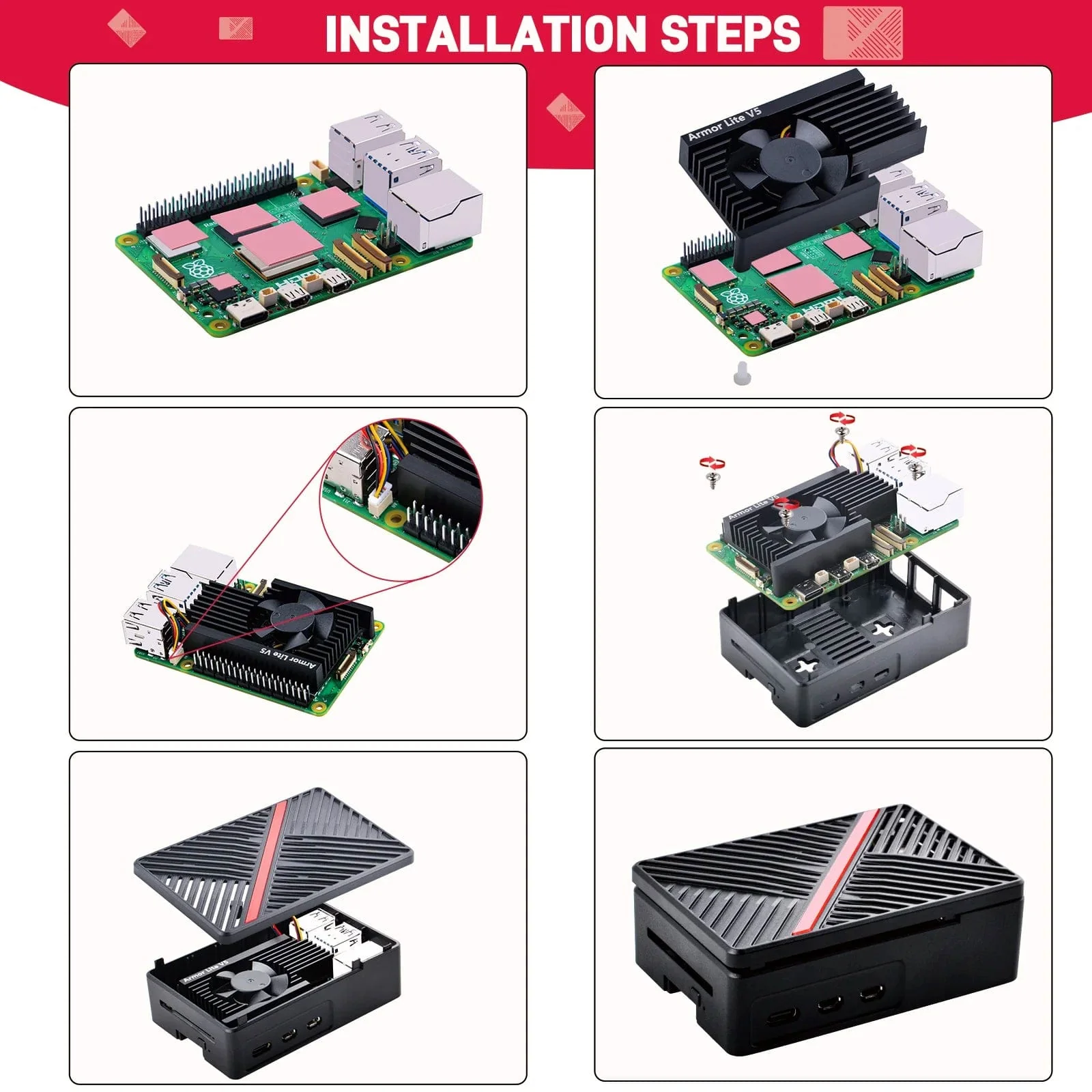 ABS Fan Case for Raspberry Pi 5 - Image 6