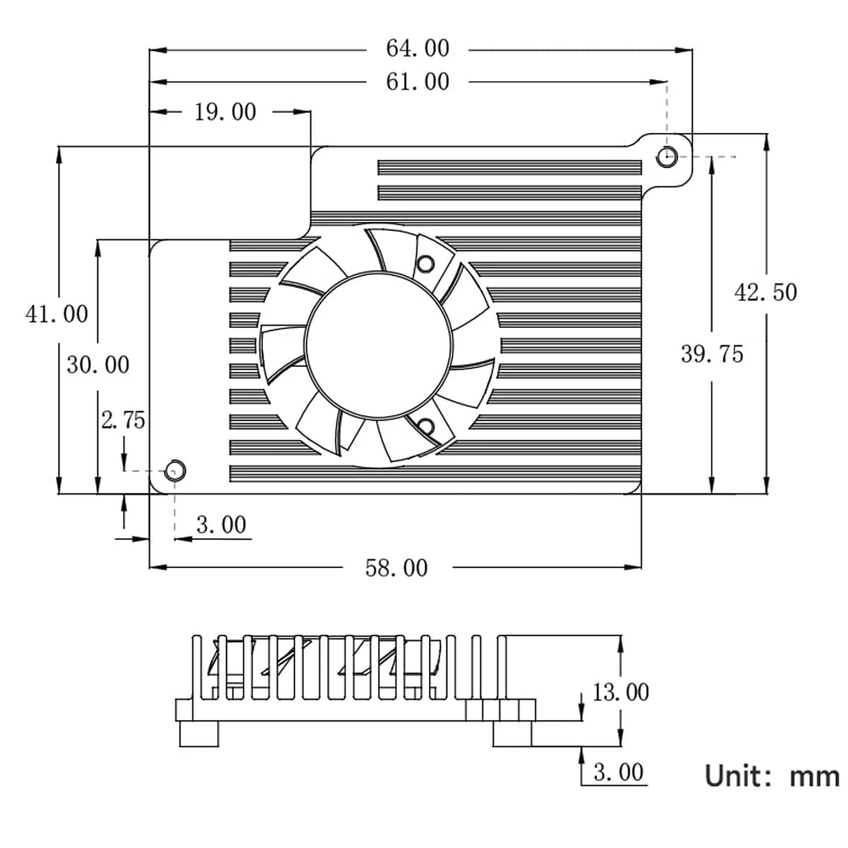Active Cooling Heatsink for Raspberry Pi 5 - Image 5