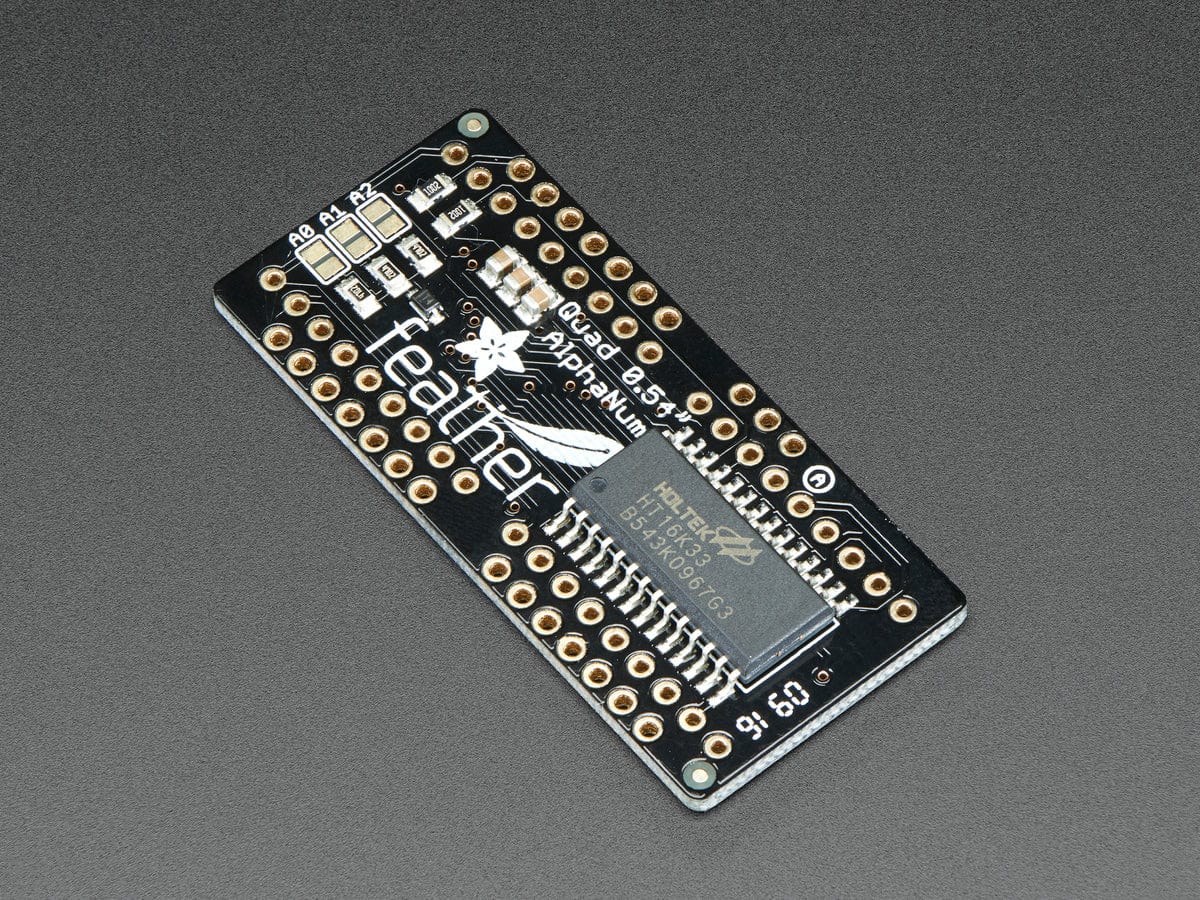 Adafruit 0.54" Quad Alphanumeric FeatherWing Display - Green - Image 4
