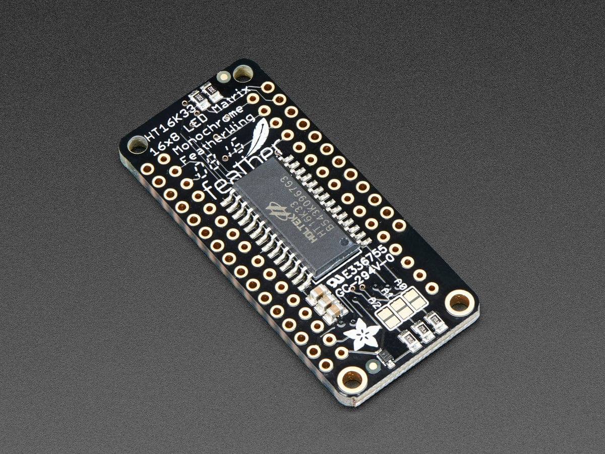 Adafruit 0.8" 8x16 LED Matrix FeatherWing Display - Yellow-Green - Image 4