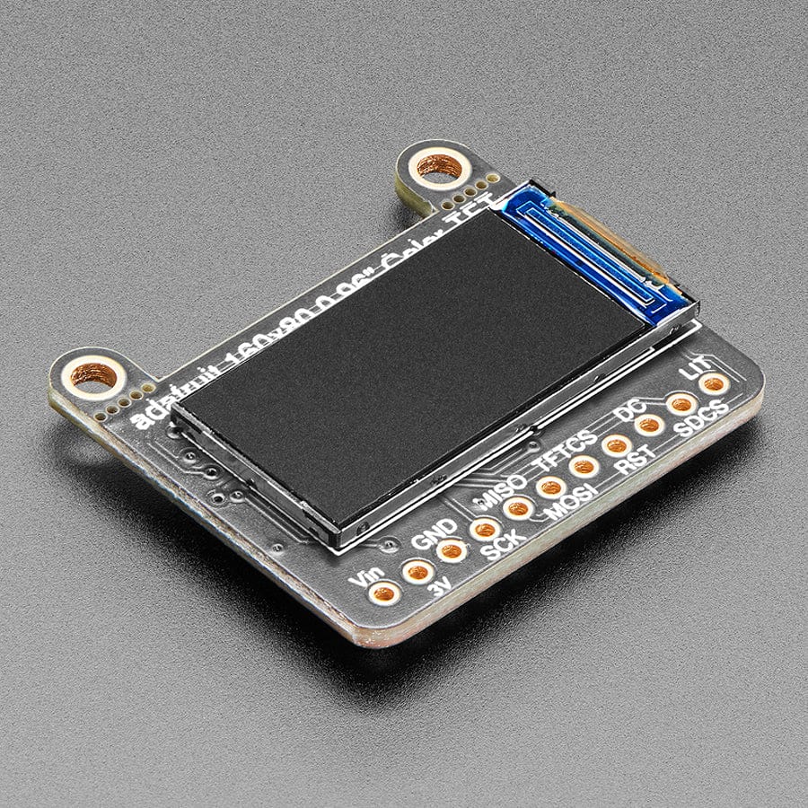 Adafruit 0.96" 160 x 80 Color TFT Display with MicroSD Card Breakout (ST7735)