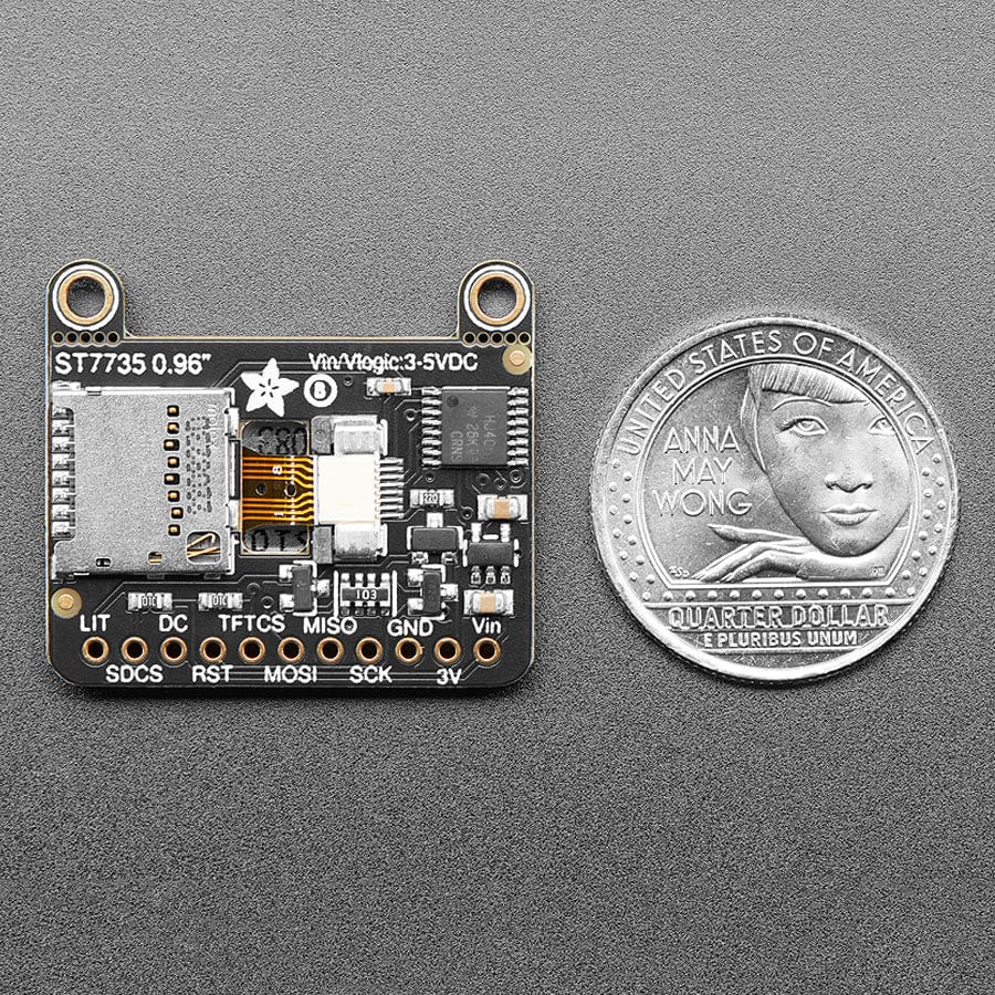 Adafruit 0.96" 160 x 80 Color TFT Display with MicroSD Card Breakout (ST7735) - Image 7