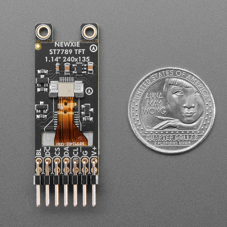 Adafruit 1.14" 240 x 135 Colour Newxie TFT Display - ST7789 - Image 4