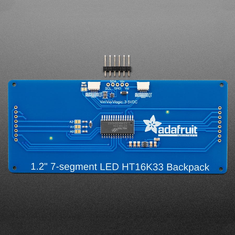 Adafruit 1.2" 4-Digit 7-Segment Display w/I2C Backpack - Red - Image 3
