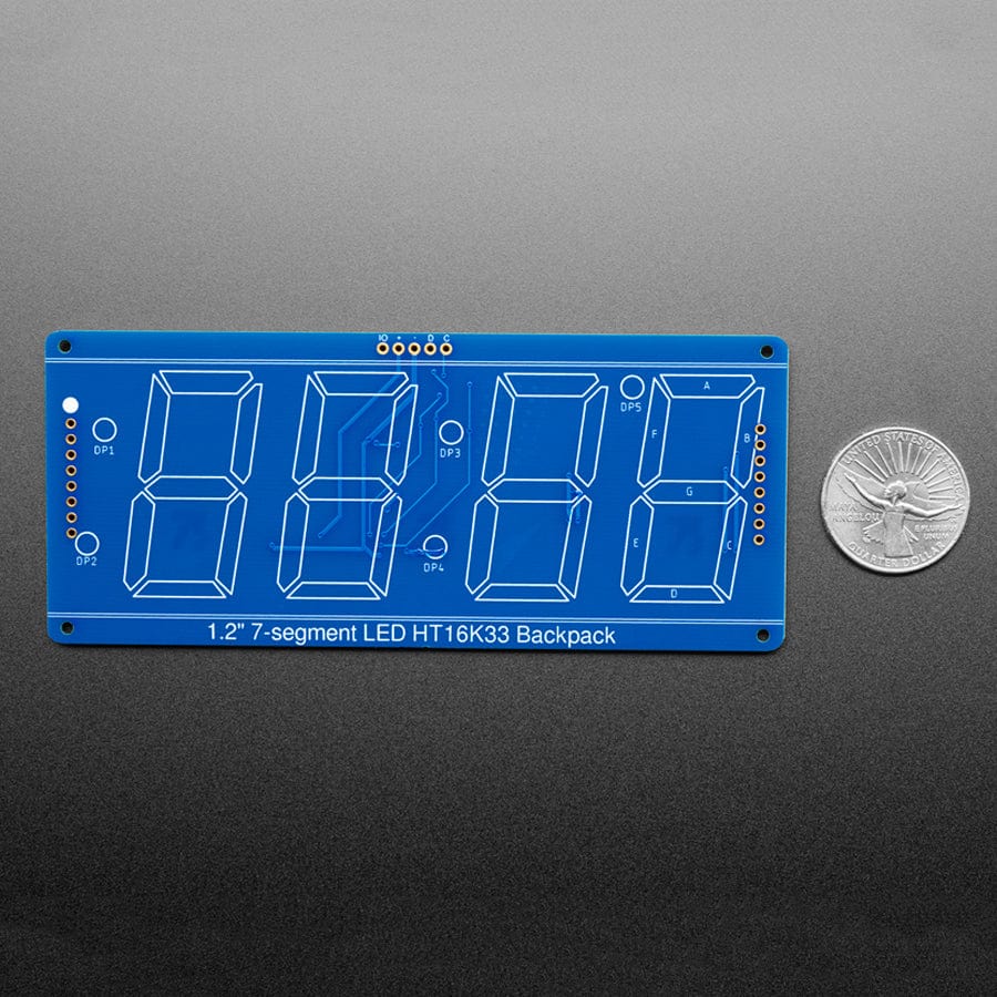 Adafruit 1.2" 4-Digit 7-Segment Display w/I2C Backpack - Red - Image 5