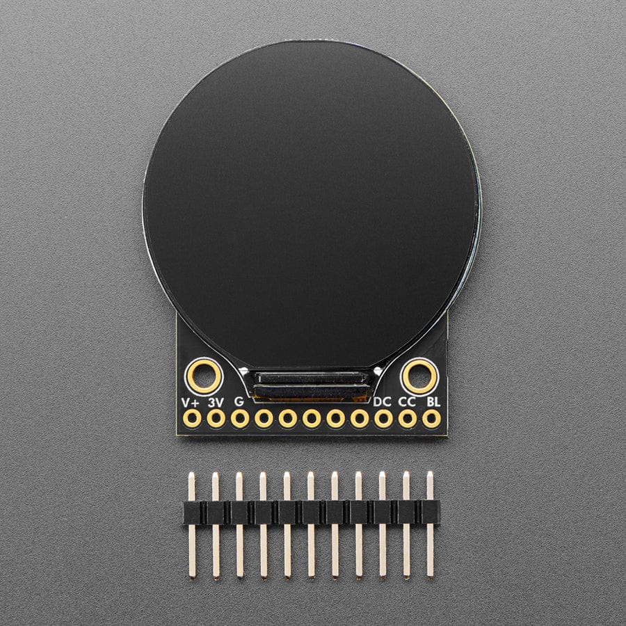 Adafruit 1.28" 240x240 Round TFT LCD Display with MicroSD - GC9A01A with EYESPI Connector - Image 3