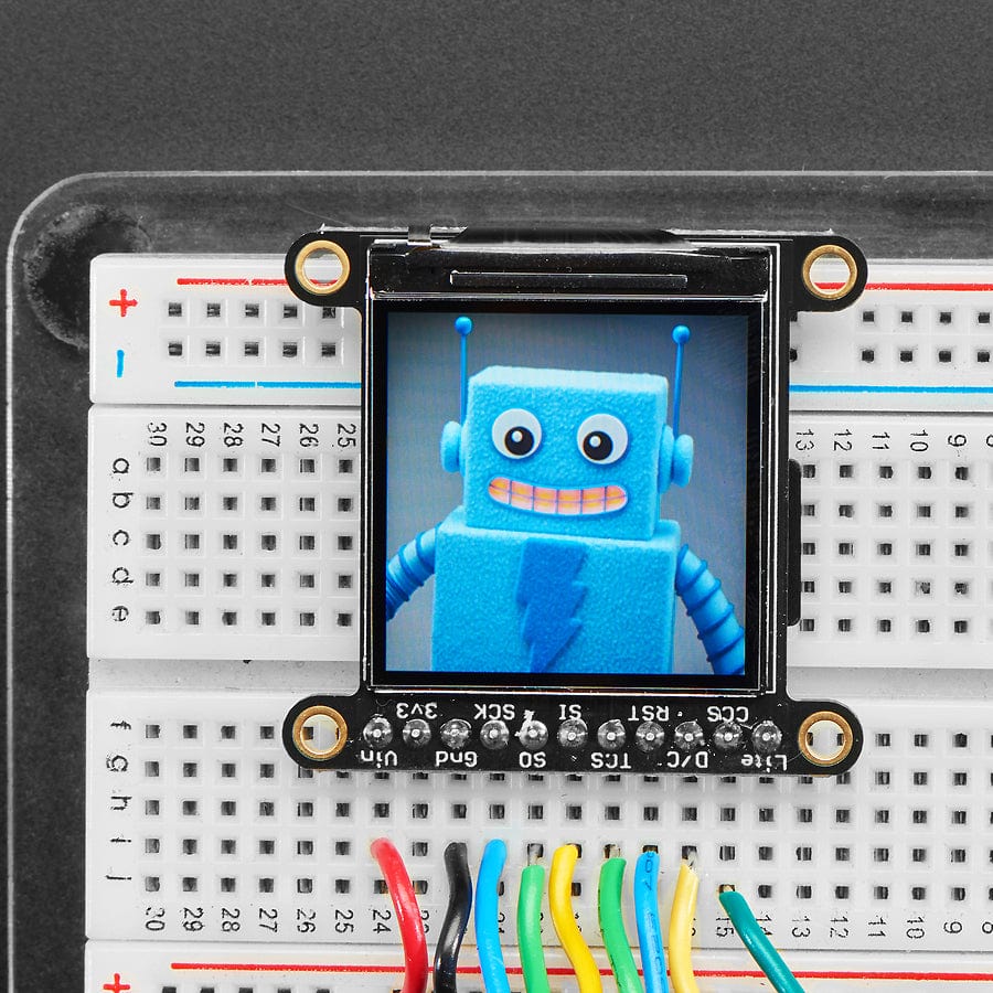 Adafruit 1.3" 240x240 Wide Angle TFT LCD Display with MicroSD (ST7789) with EYESPI connector - Image 4