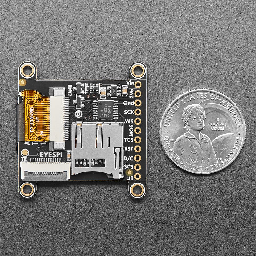 Adafruit 1.3" 240x240 Wide Angle TFT LCD Display with MicroSD (ST7789) with EYESPI connector - Image 5