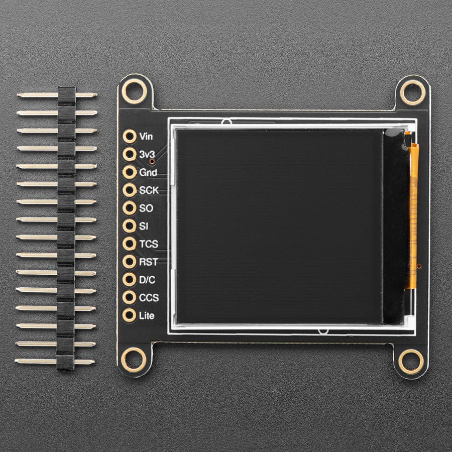 Adafruit 1.44" Colour TFT LCD Display with MicroSD Card breakout - ST7735R - Image 2