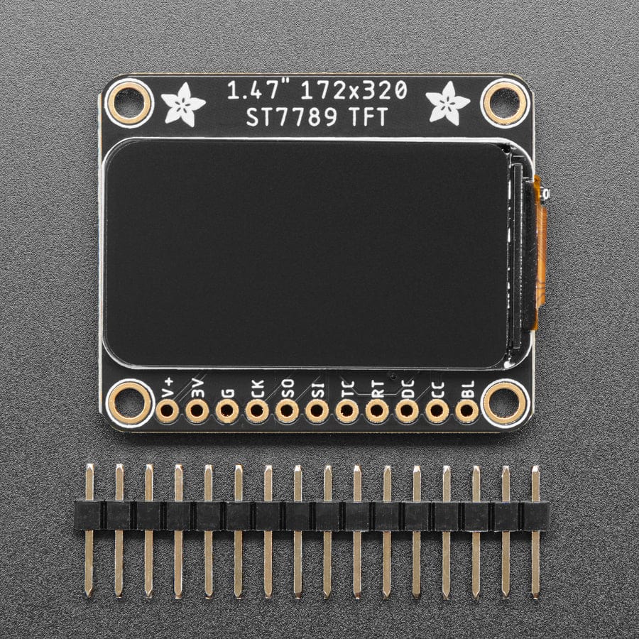 Adafruit 1.47" 320x172 Round Rectangle Color IPS TFT Display (ST7789) - Image 2