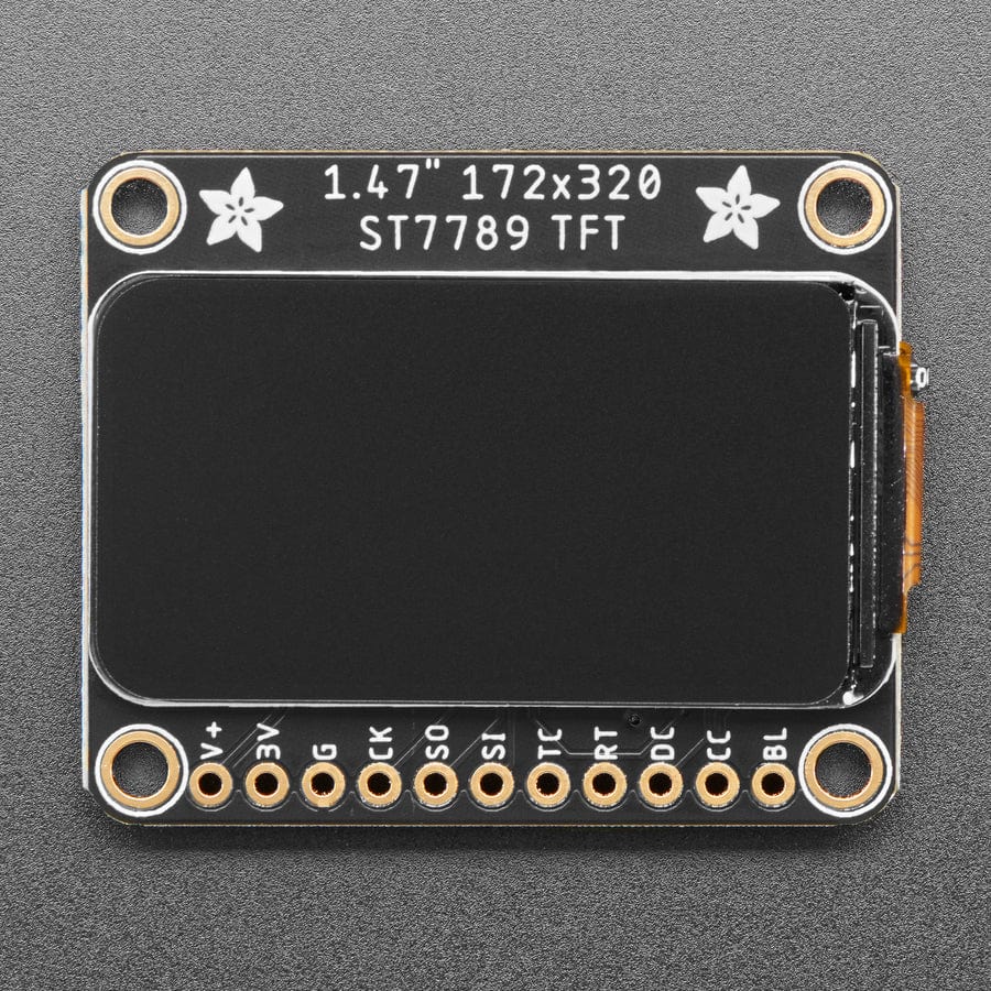 Adafruit 1.47" 320x172 Round Rectangle Color IPS TFT Display (ST7789) - Image 4