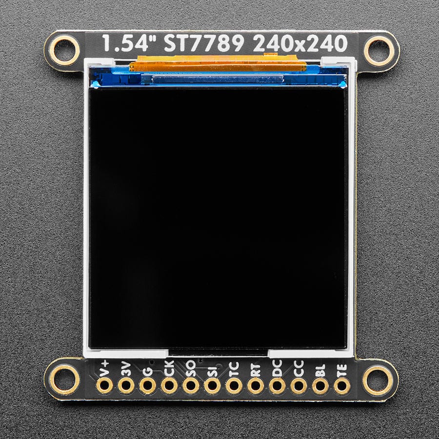 Adafruit 1.54" 240x240 Wide Angle TFT LCD Display with MicroSD - ST7789 with EYESPI Connector - Image 2