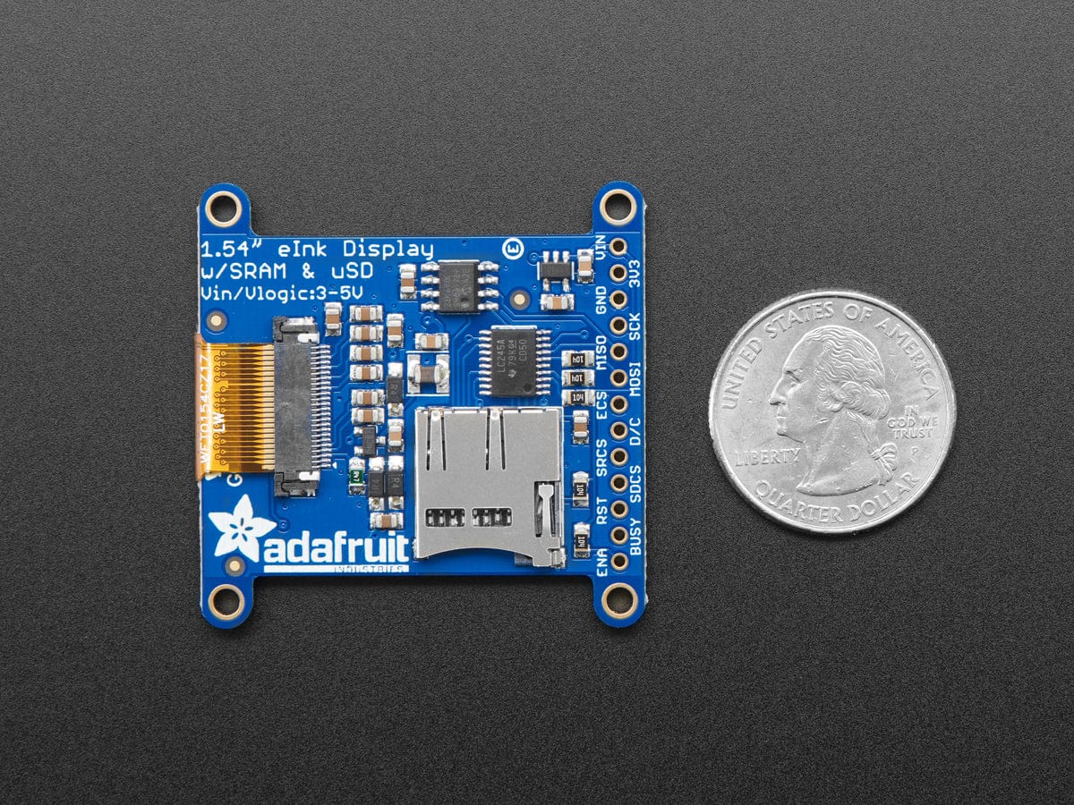 Adafruit 1.54" 152x152 Tri-Color eInk / ePaper Display with SRAM (152x152 with IL0373) [Discontinued] - Image 3