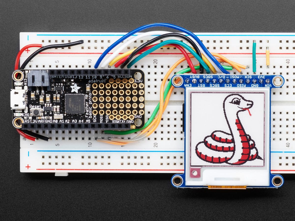 Adafruit 1.54" 152x152 Tri-Color eInk / ePaper Display with SRAM (152x152 with IL0373) [Discontinued] - Image 5