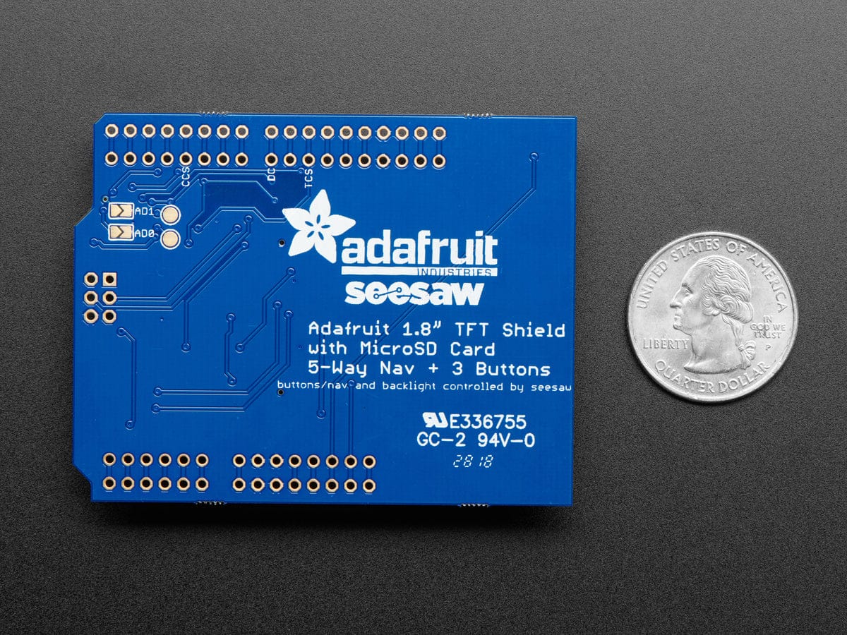 Adafruit 1.8" Color TFT Shield w/microSD and Joystick (v 2) - Image 5