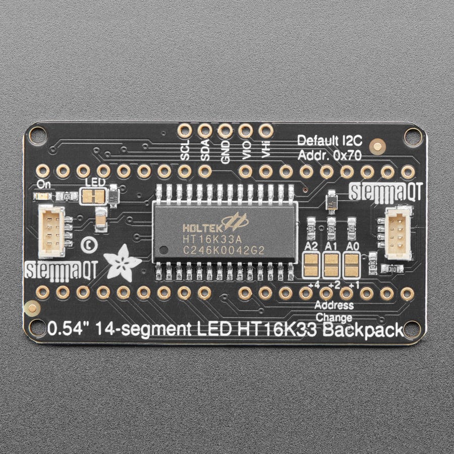 Adafruit 14-segment LED Alphanumeric Backpack - STEMMA QT - Image 3