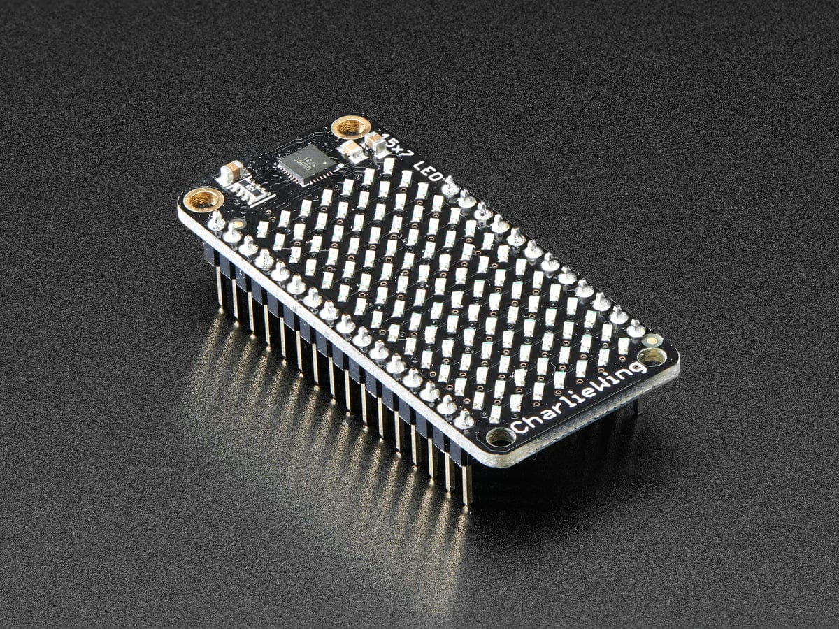 Adafruit 15x7 CharliePlex LED Matrix Display FeatherWing - Red
