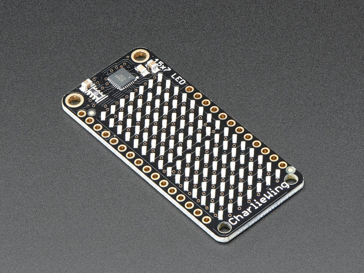 Adafruit 15x7 CharliePlex LED Matrix Display FeatherWing - Red - Image 4