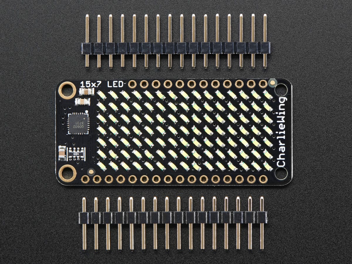 Adafruit 15x7 CharliePlex LED Matrix FeatherWing - Cool White - Image 2
