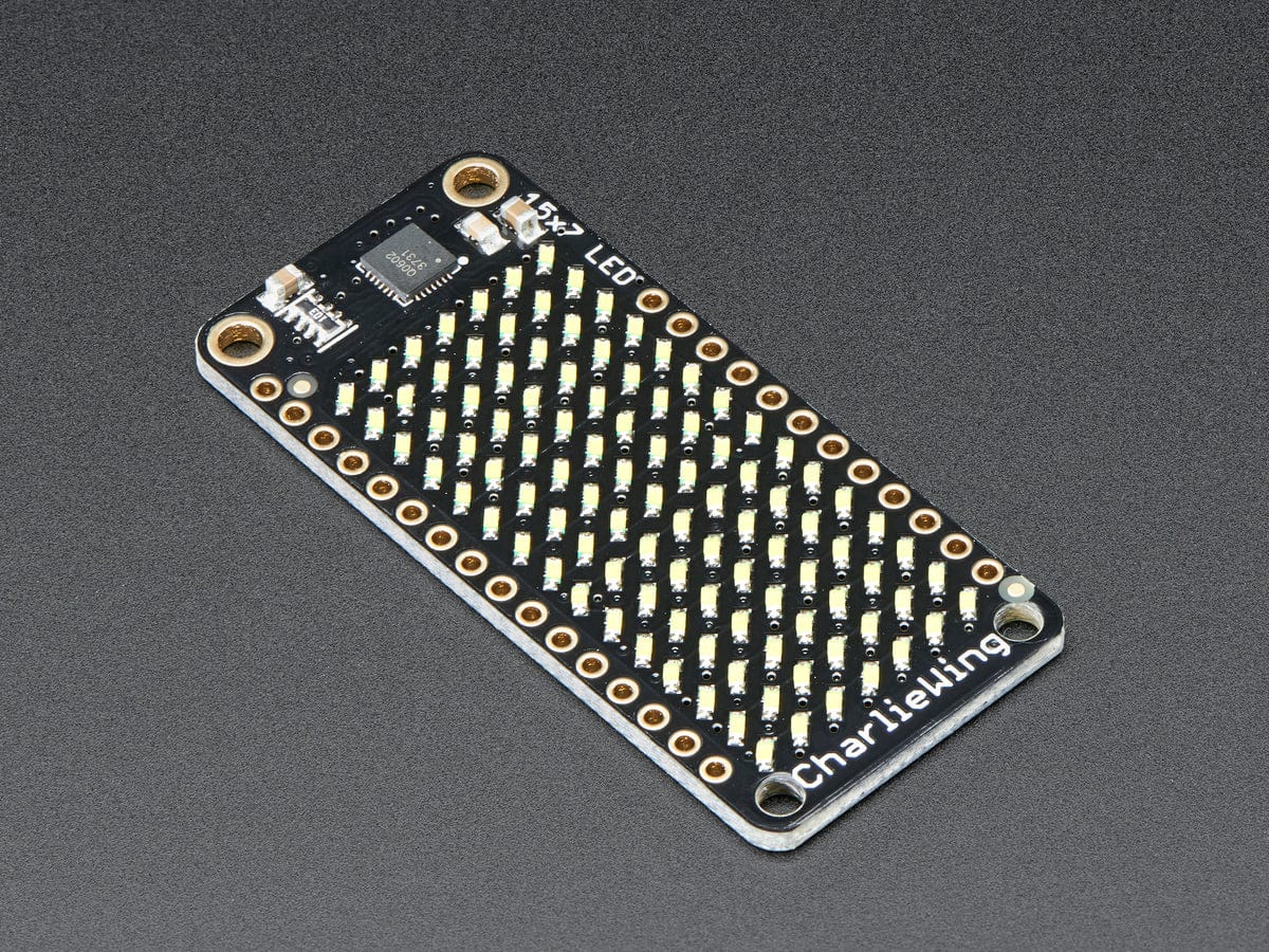 Adafruit 15x7 CharliePlex LED Matrix FeatherWing - Cool White - Image 4