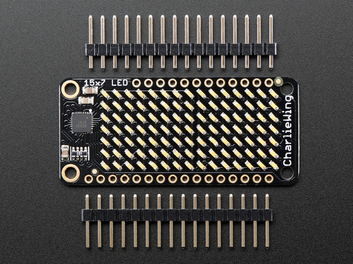 Adafruit 15x7 CharliePlex LED Matrix FeatherWing - Warm White - Image 3