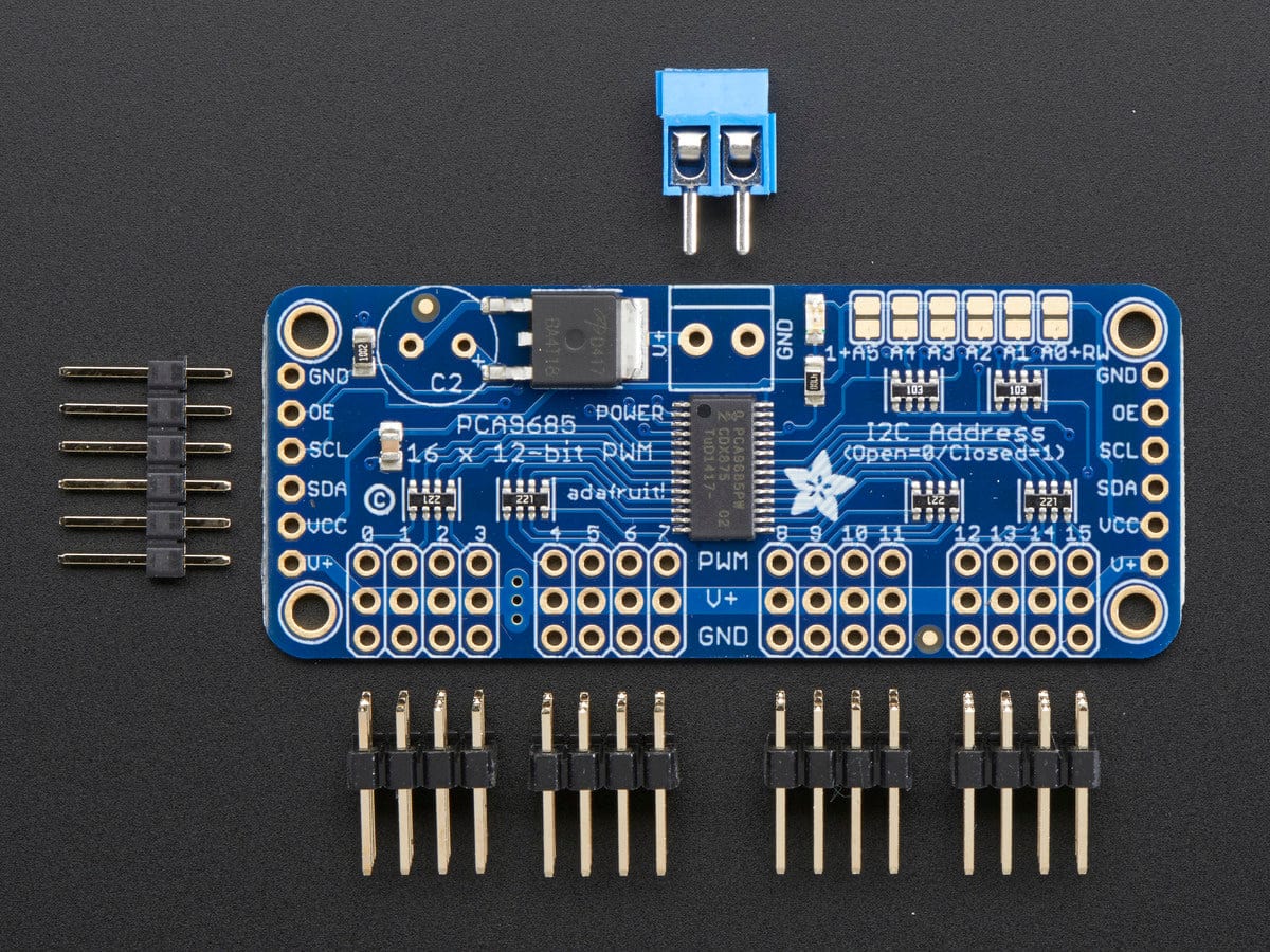 Adafruit 16-Channel 12-bit PWM/Servo Driver - I2C interface (PCA9685) - Image 3