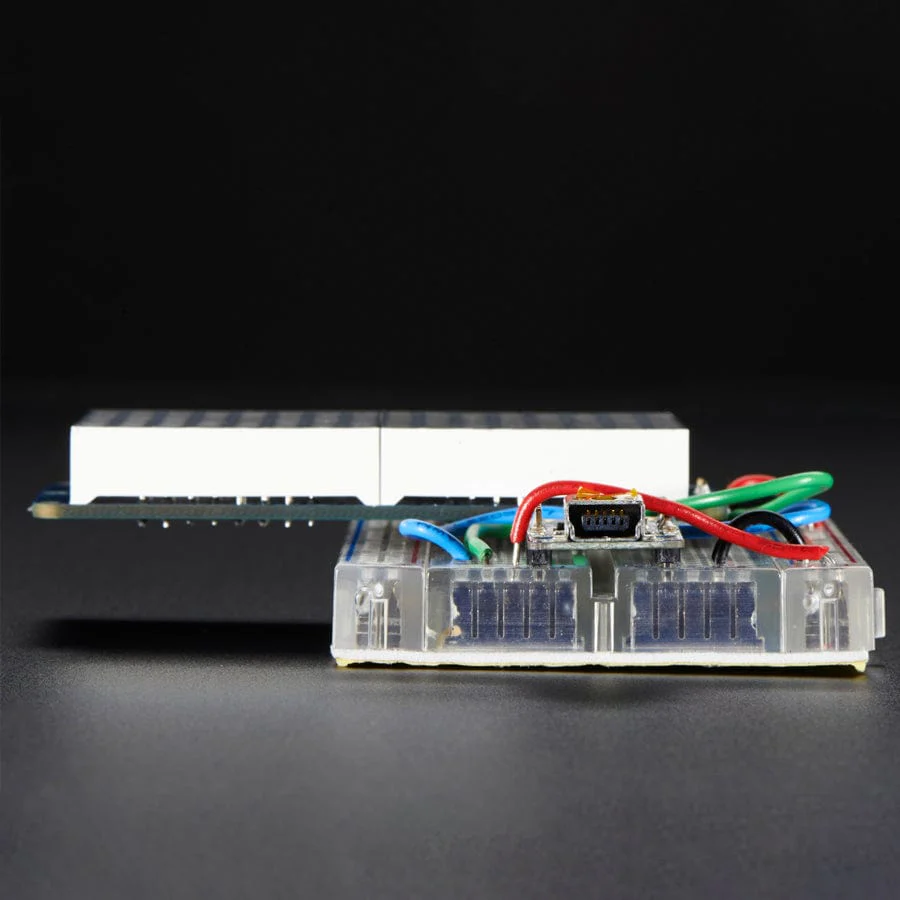 16 x 8 1.2" LED Matrix + Backpack - Ultra Bright Round Green LEDs - Image 3