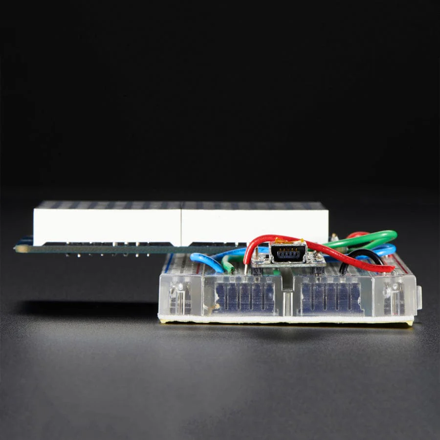 16 x 8 1.2" LED Matrix + Backpack - Ultra Bright Round Red LEDs - Image 3