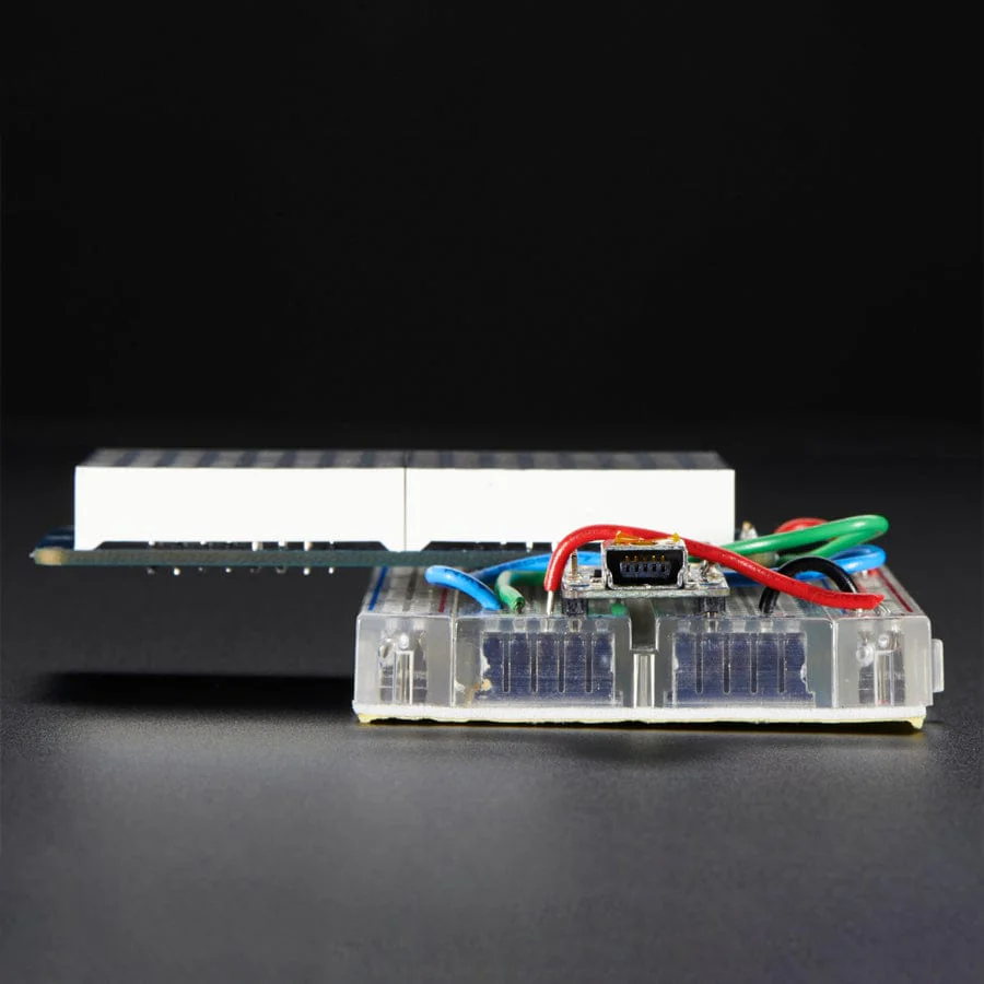 16 x 8 1.2" LED Matrix+Backpack UltraBright Round YellowGreen LEDs - Image 3