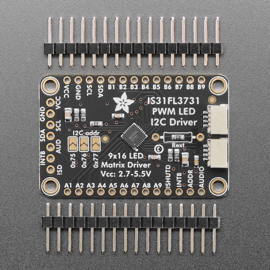 Adafruit 16x9 Charlieplexed PWM LED Matrix Driver - IS31FL3731 - STEMMA QT / Qwiic - Image 2