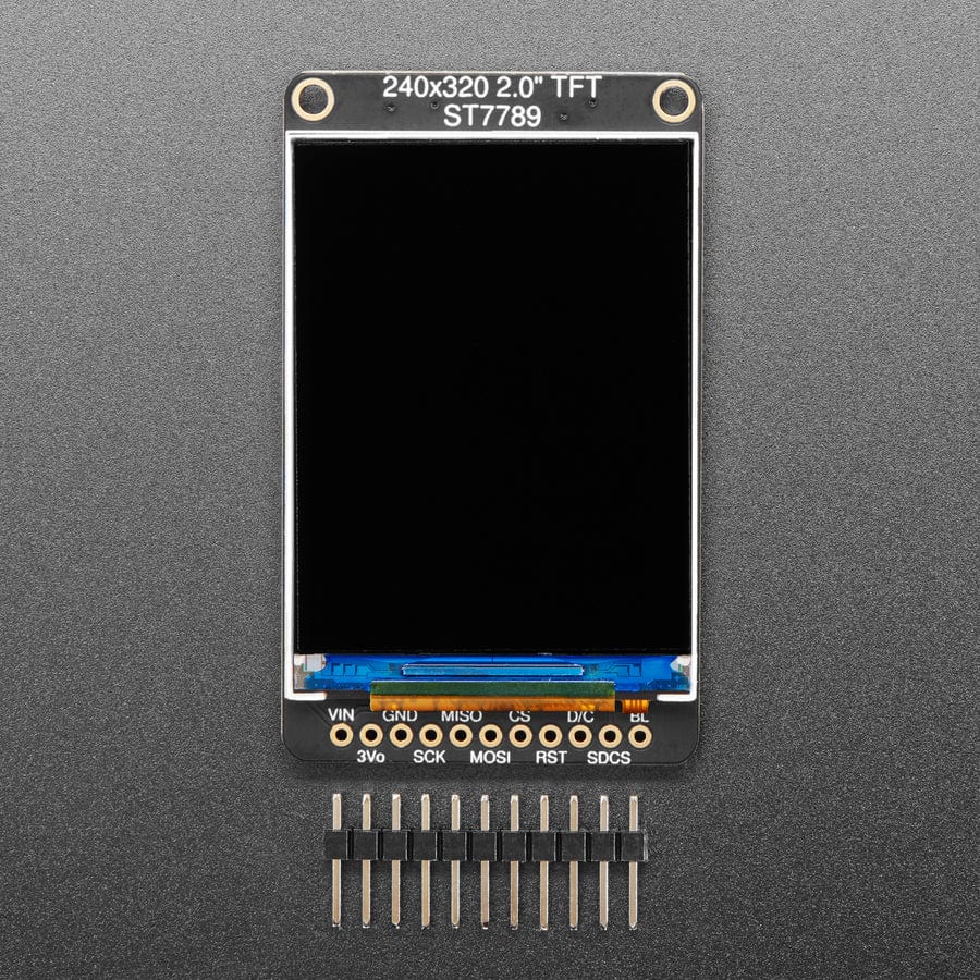 2.0" 320x240 Color IPS TFT Display with microSD Card Breakout - EYESPI - Image 2