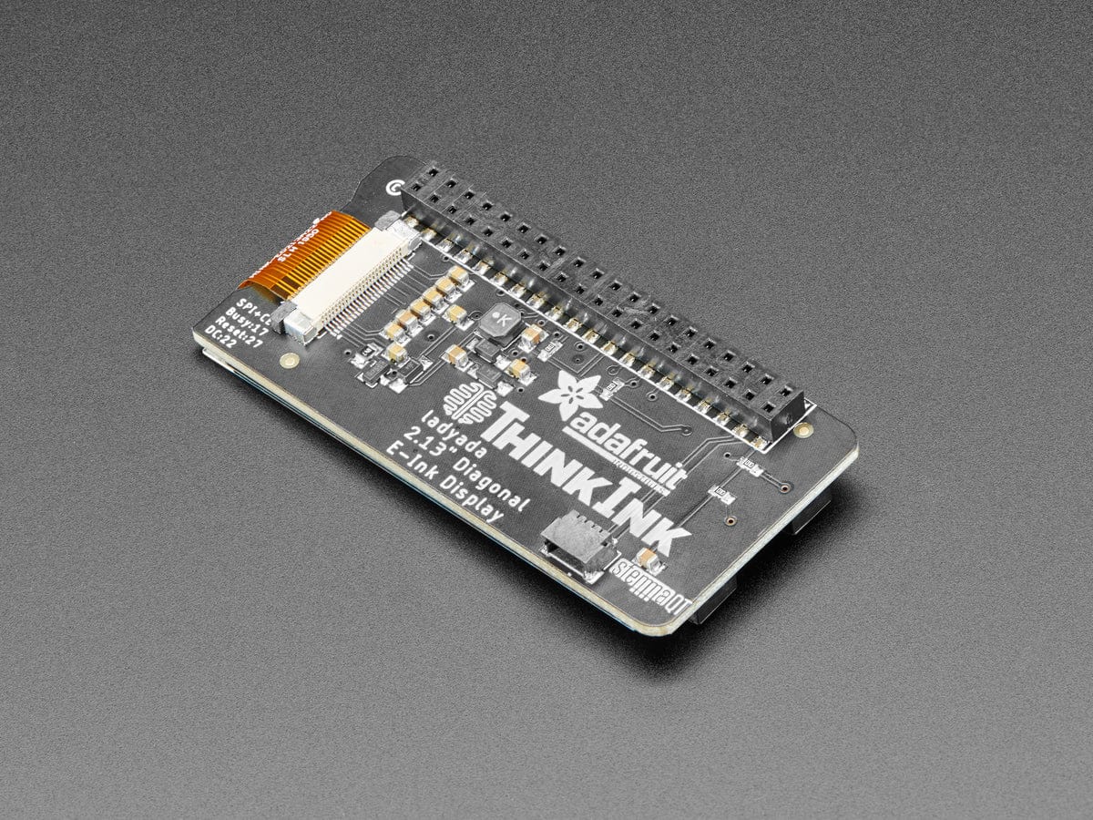 Adafruit 2.13" Monochrome E-Ink Bonnet for Raspberry Pi (THINK INK) - Image 4