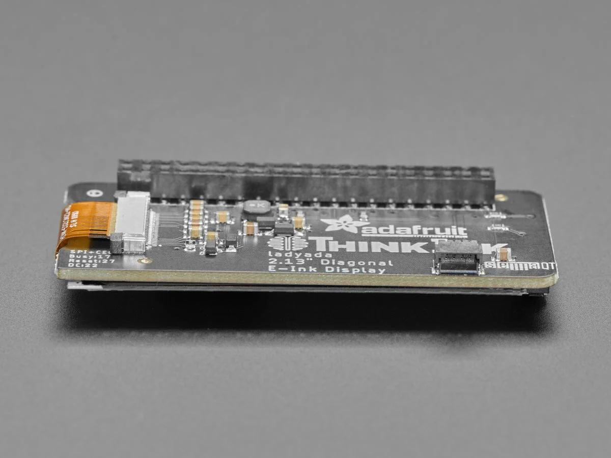 Adafruit 2.13" Monochrome E-Ink Bonnet for Raspberry Pi (THINK INK) - Image 5