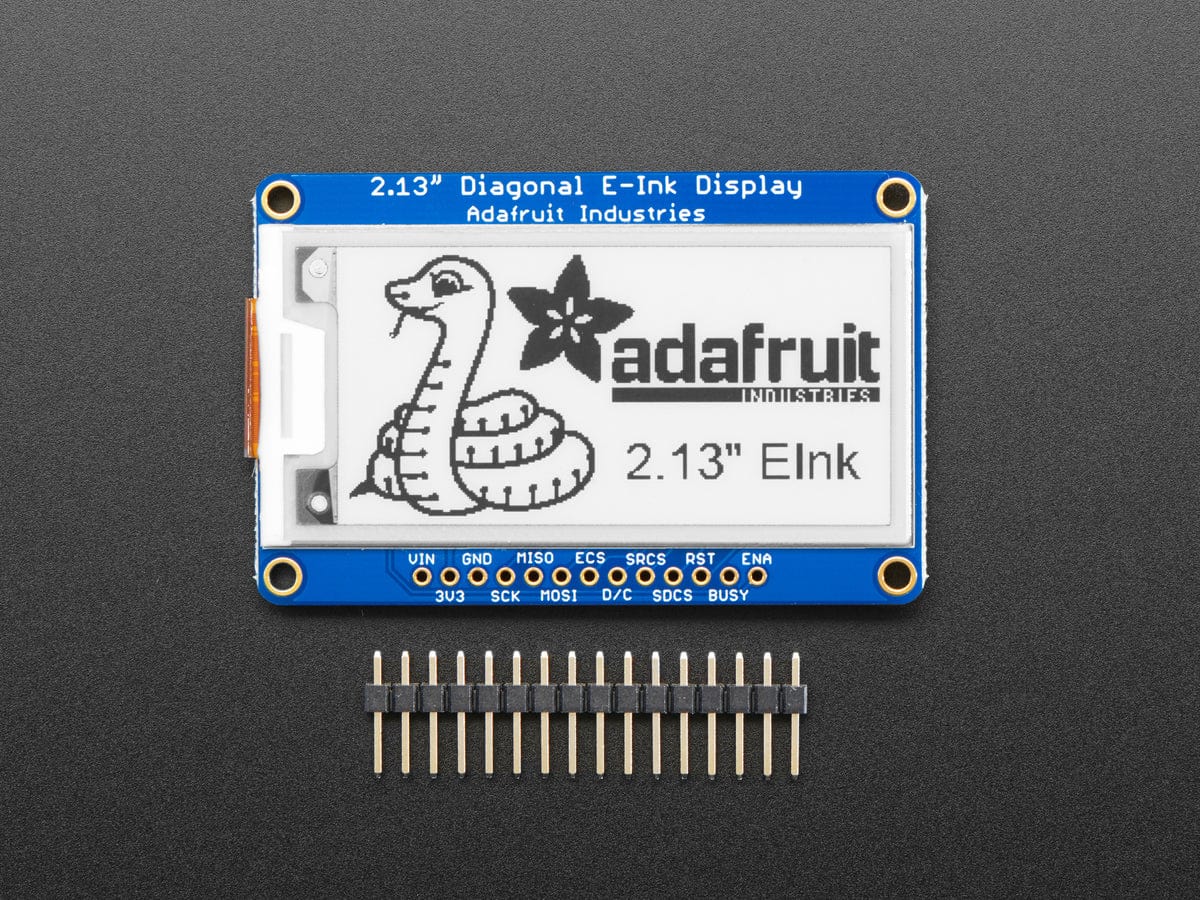Adafruit 2.13" Monochrome eInk / ePaper Display with SRAM (250x122 Monochrome) - Image 3