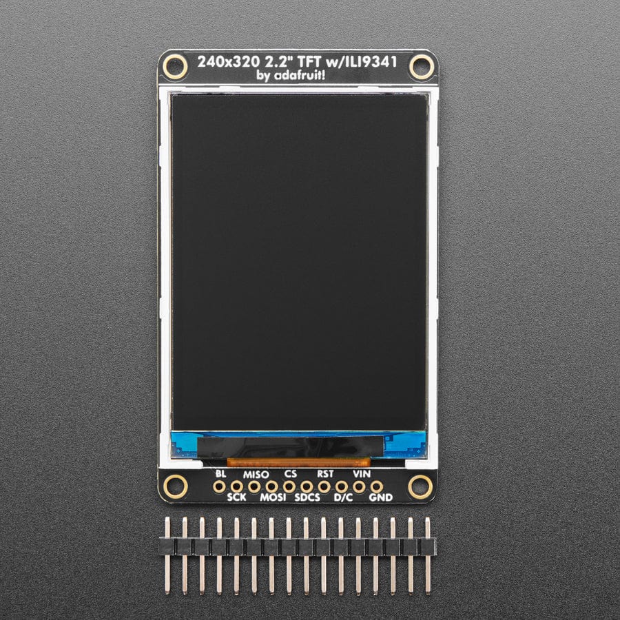 2.2" 18-bit color TFT LCD display with microSD card breakout - EYESPI Connector - Image 2