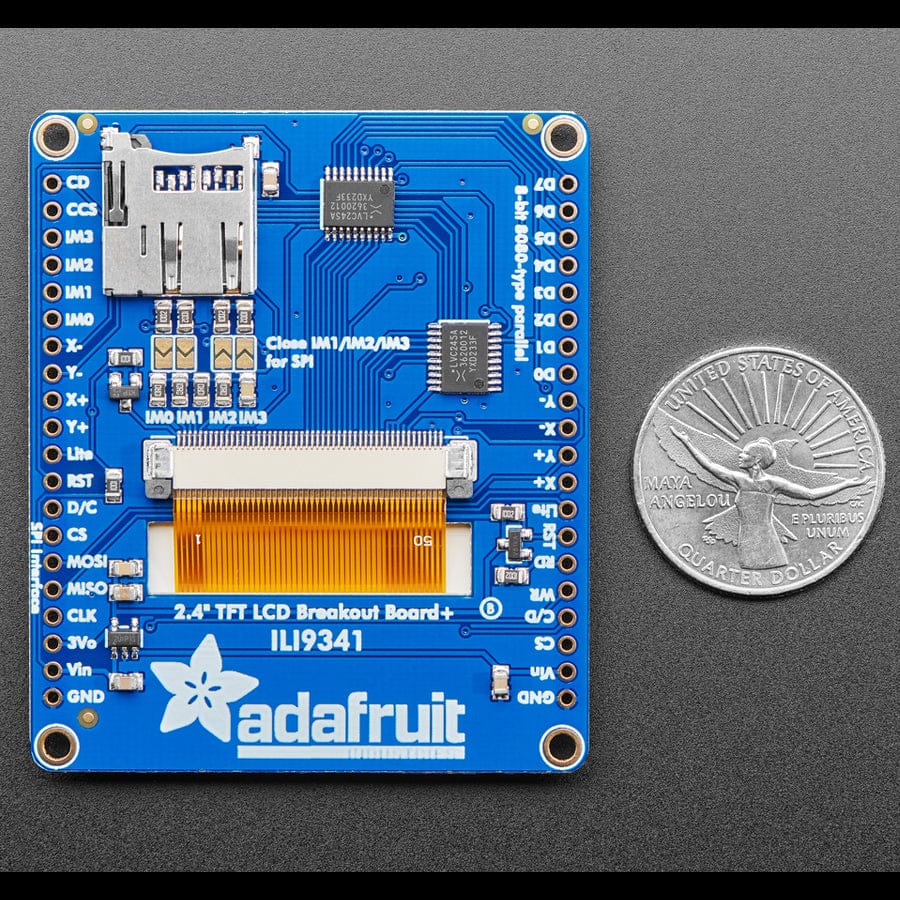 Adafruit 2.4" TFT LCD with Touchscreen Breakout w/MicroSD Socket (ILI9341) - Image 10
