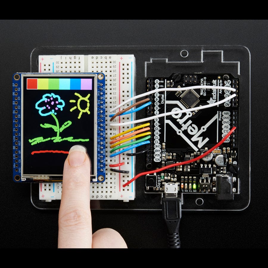 Adafruit 2.4" TFT LCD with Touchscreen Breakout w/MicroSD Socket (ILI9341) - Image 4