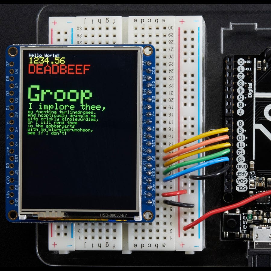 Adafruit 2.4" TFT LCD with Touchscreen Breakout w/MicroSD Socket (ILI9341) - Image 6