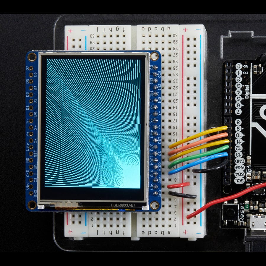 Adafruit 2.4" TFT LCD with Touchscreen Breakout w/MicroSD Socket (ILI9341) - Image 7