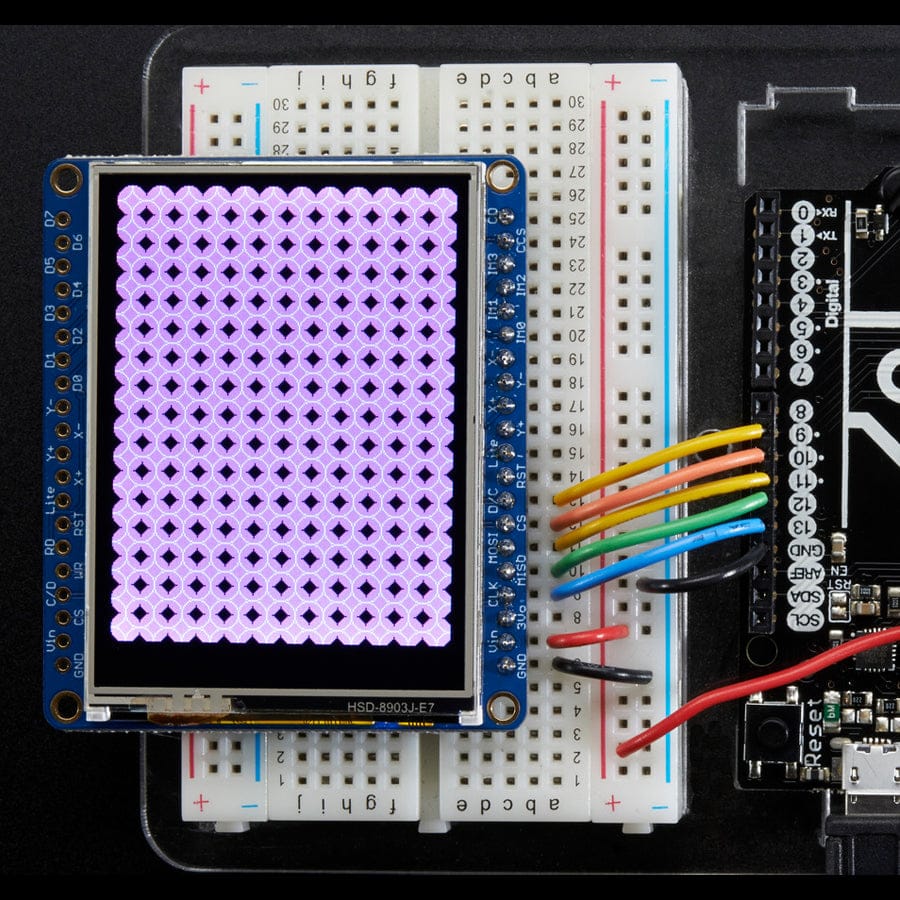 Adafruit 2.4" TFT LCD with Touchscreen Breakout w/MicroSD Socket (ILI9341) - Image 8